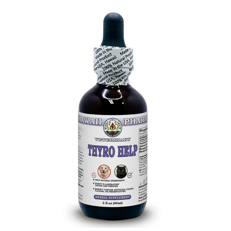 Thyro Help, Veterinary Natural Alcohol-FREE Liquid Extract, Pet Herbal Supplemen