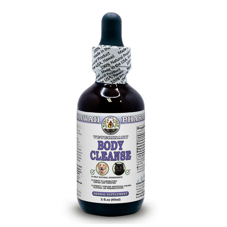 Body Cleanse, Veterinary Natural Alcohol-FREE Liquid Extract, Pet Herbal Supplem
