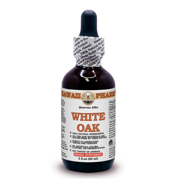White Oak Liquid Extract, Organic White Oak (Quercus Alba) Dried Bark Tincture