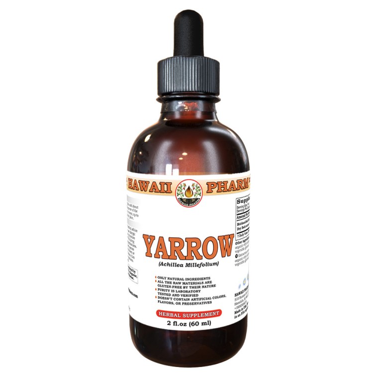 Yarrow (Achillea Millefolium) Tincture, Certified Organic Dried Herb Liquid Extr