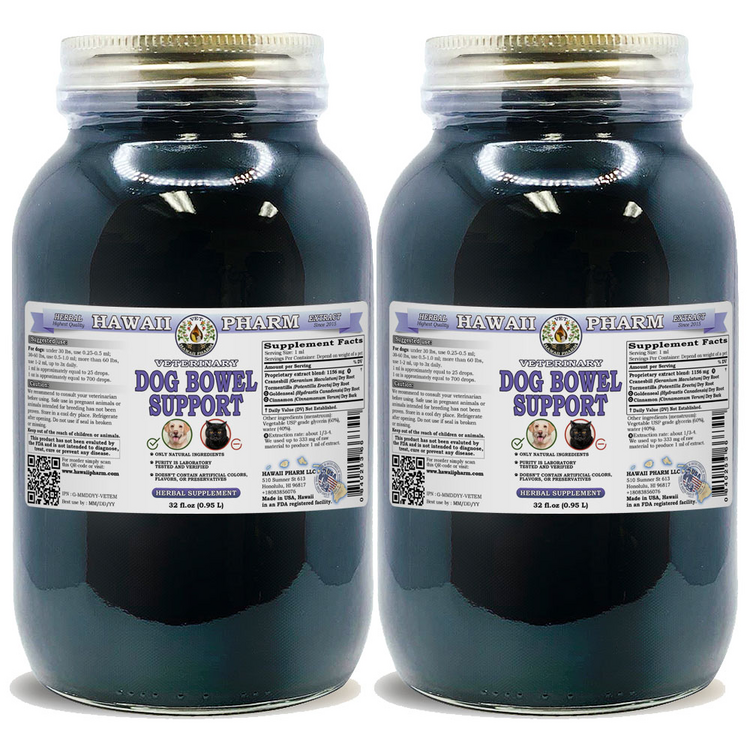 Dog Bowel Support, Veterinary Natural Alcohol-FREE Liquid Extract, Pet ...