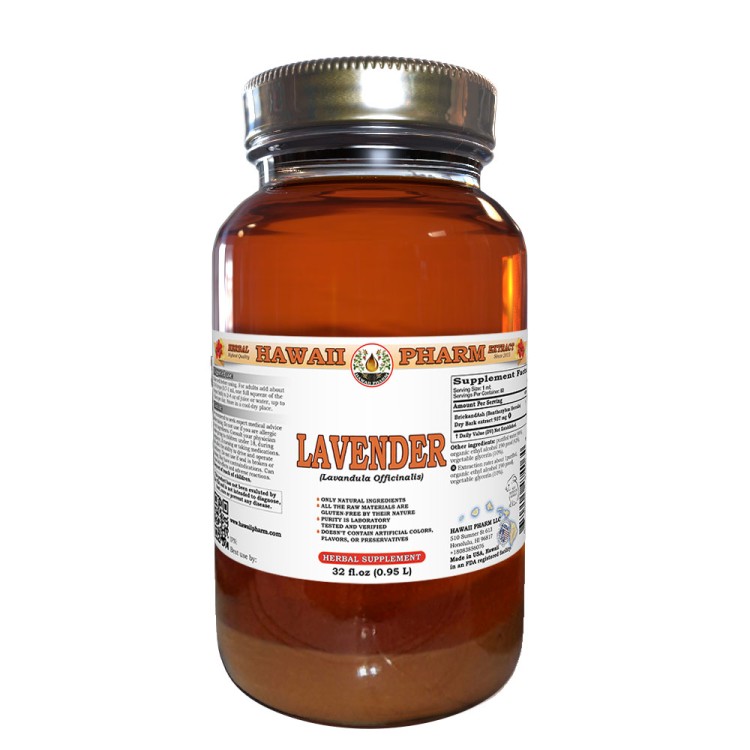 Lavender (Lavandula Officinalis) Tincture, Dried Herb Liquid Extract