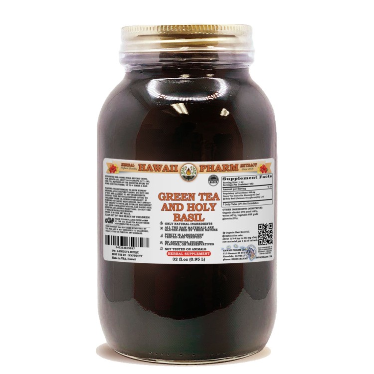 And Holy Basil Liquid Extract, Green Tea Dried Leaf, Holy Basil Dried