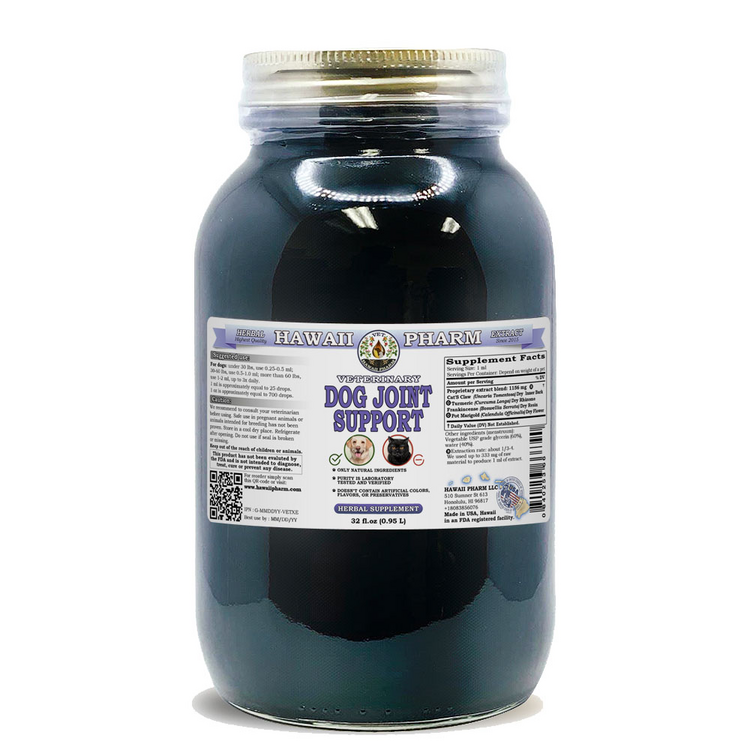 Dog Joint Support, Veterinary Herbal Alcohol-FREE Supplement