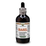 Basil Alcohol-FREE Liquid Extract, Basil (Ocimum Basilicum) Dried Leaf Glycerite