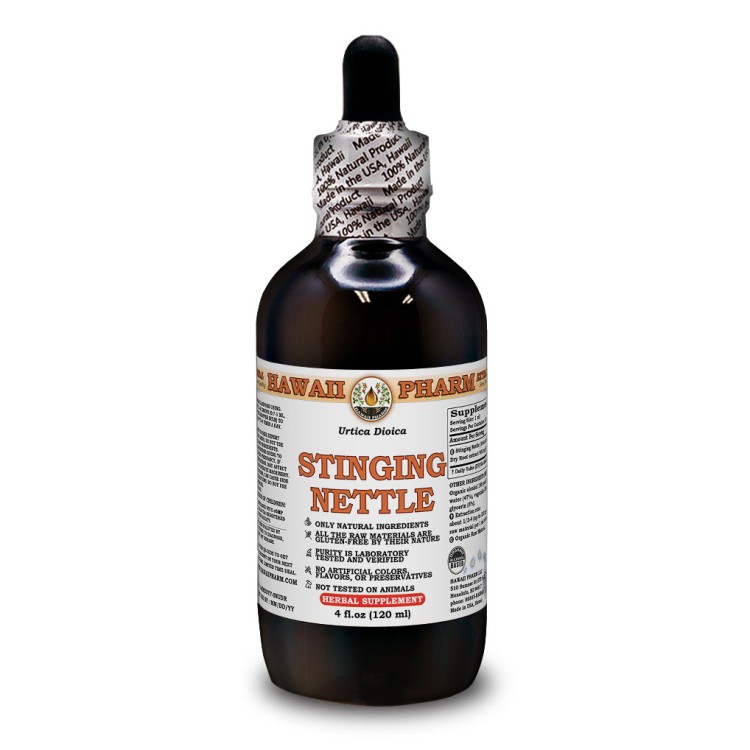 HerbEra Organic Stinging Nettle Root Alcohol-FREE Liquid Tincture (Urtica Dioica)